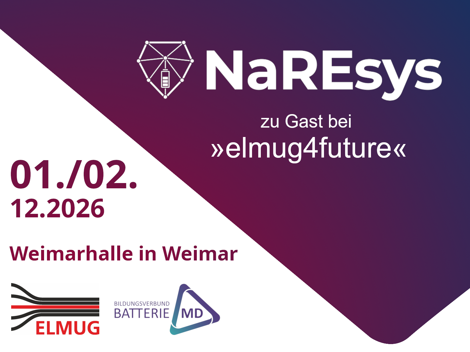 Navimatix GmbH präsentiert NaREsys auf der Technologiekonferenz »elmug4future« elmug 26
